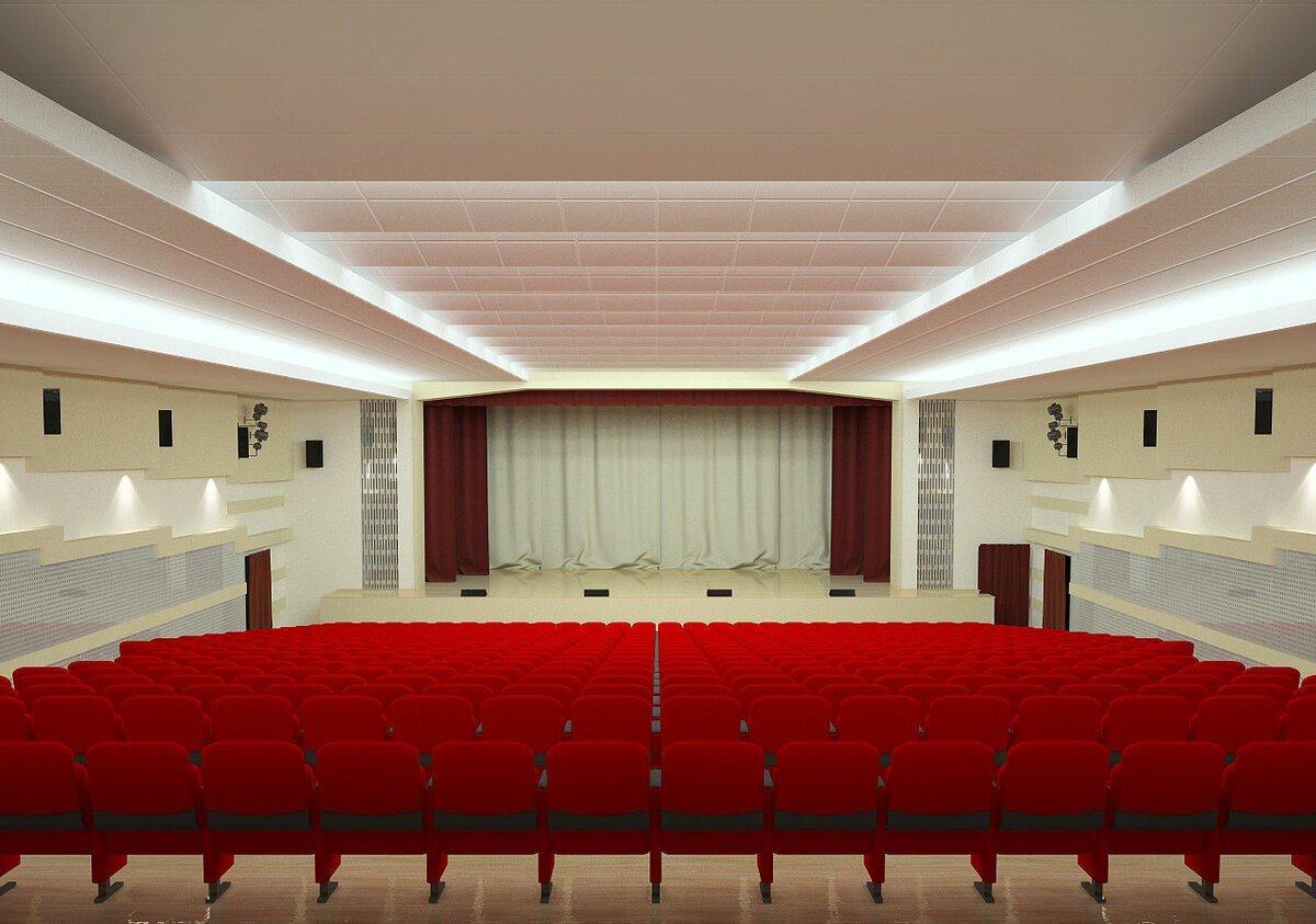 Дизайн сцены актового зала