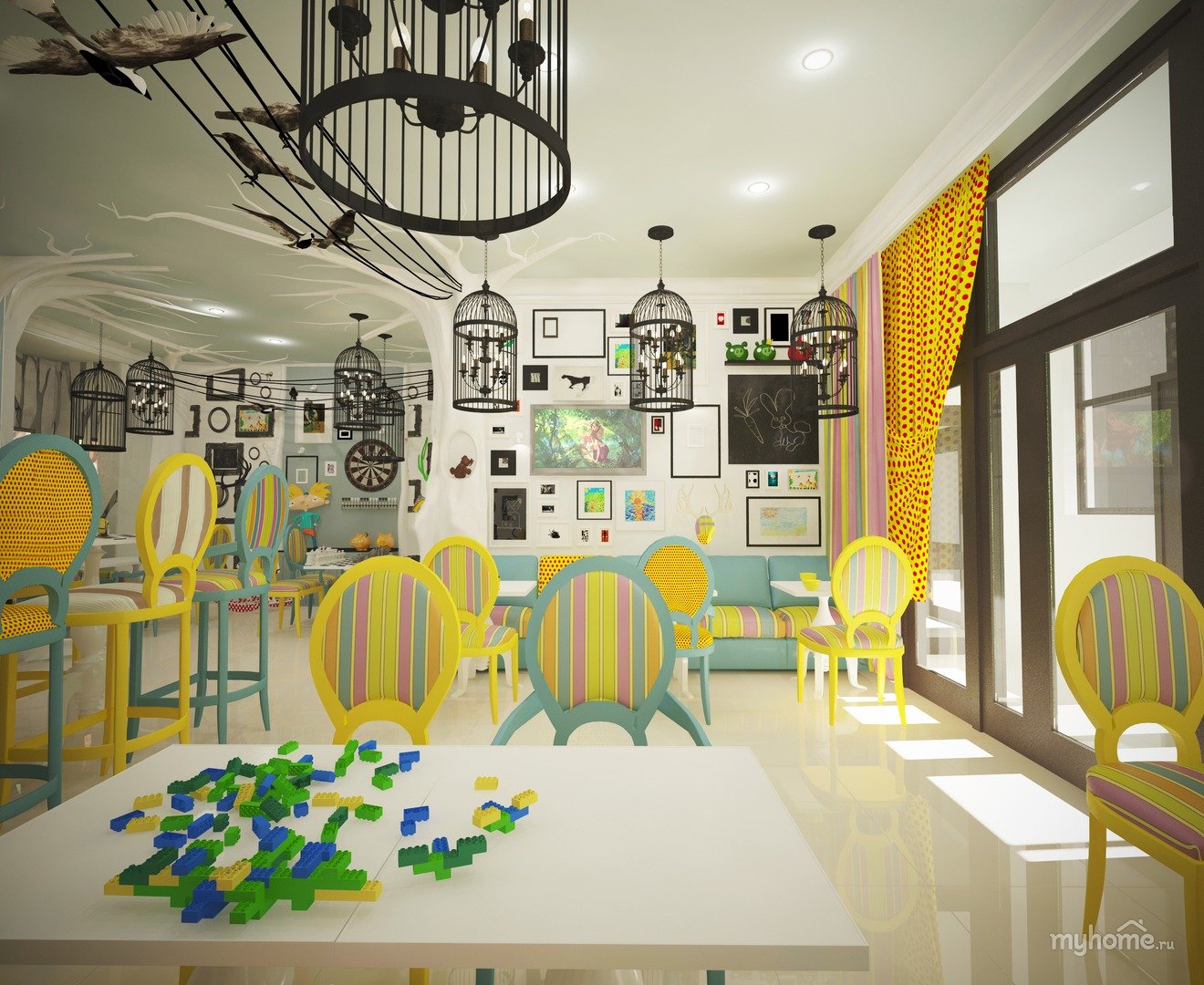 Интерьер дизайн детского кафе