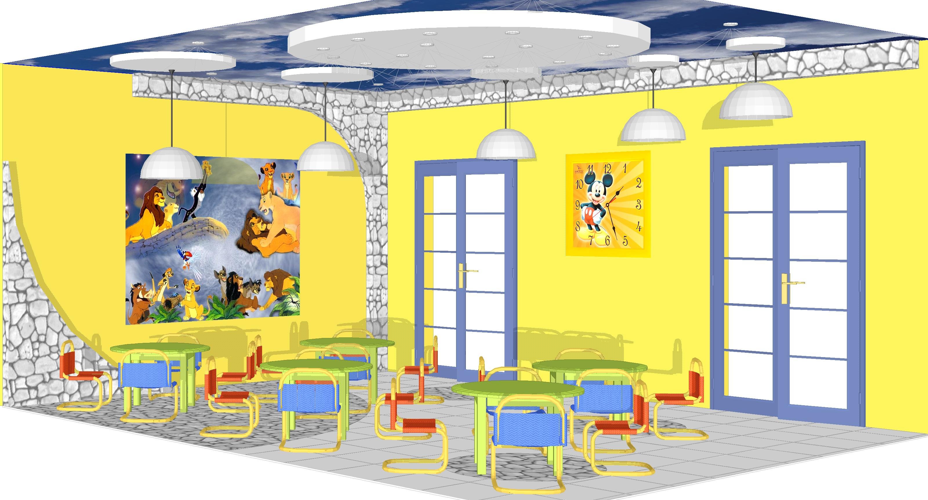 План игровой комнаты в детском саду