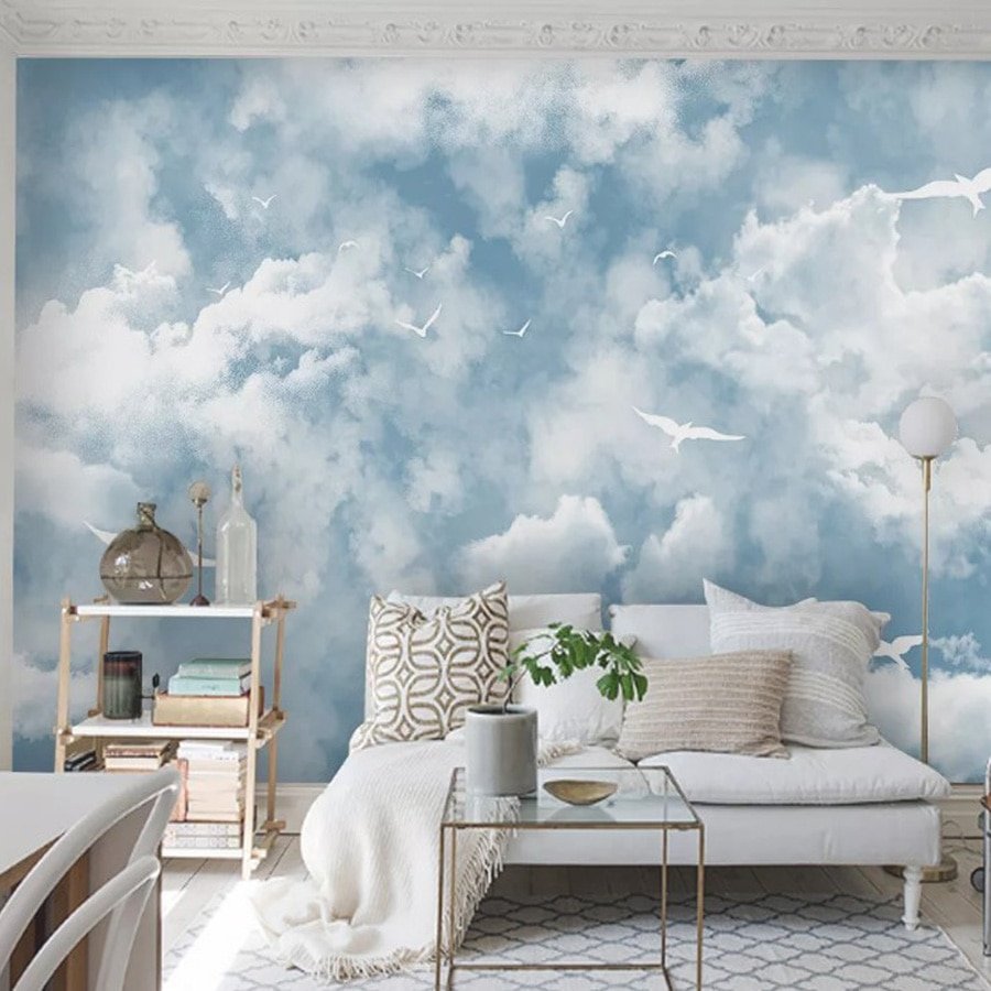 Облака на стену в детскую