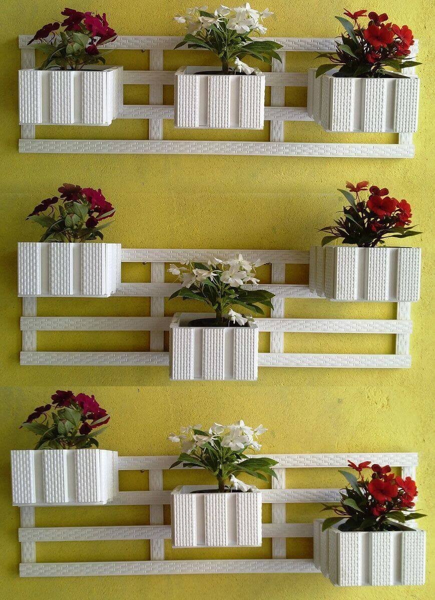 навесные полки на стену под цветы