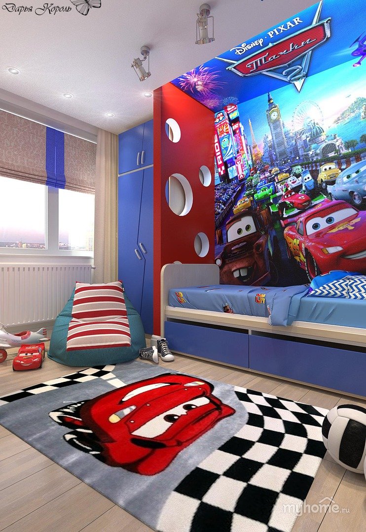Детская комната в стиле Тачки