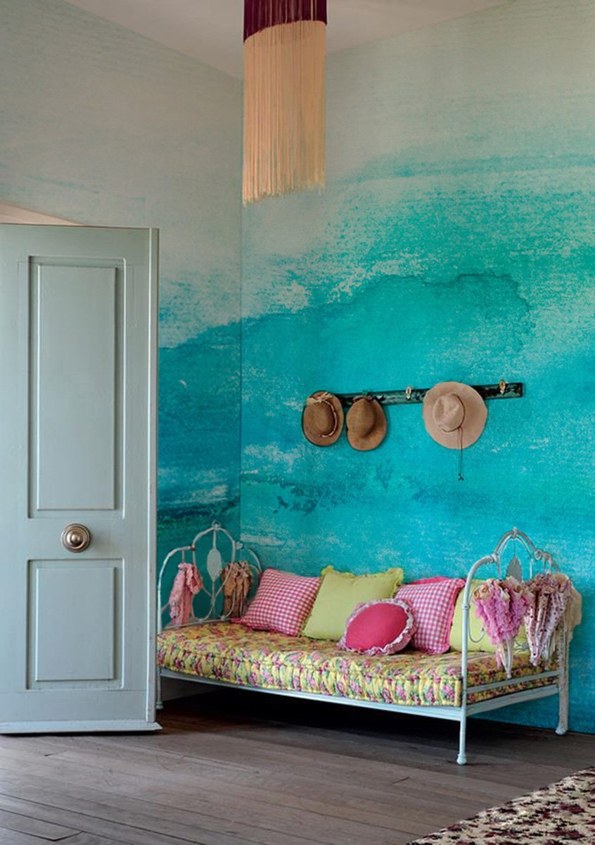 Какой краской красят стены в квартире вместо обоев фото