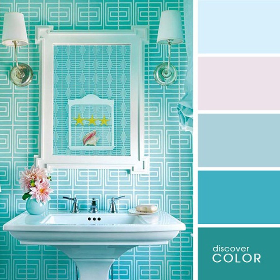 Цветовые сочетания в интерьере ванной