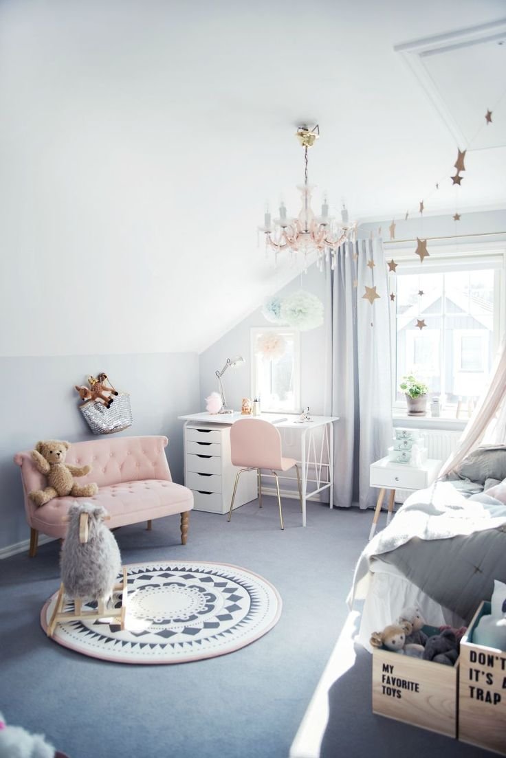 Спальня для девочки в скандинавском стиле