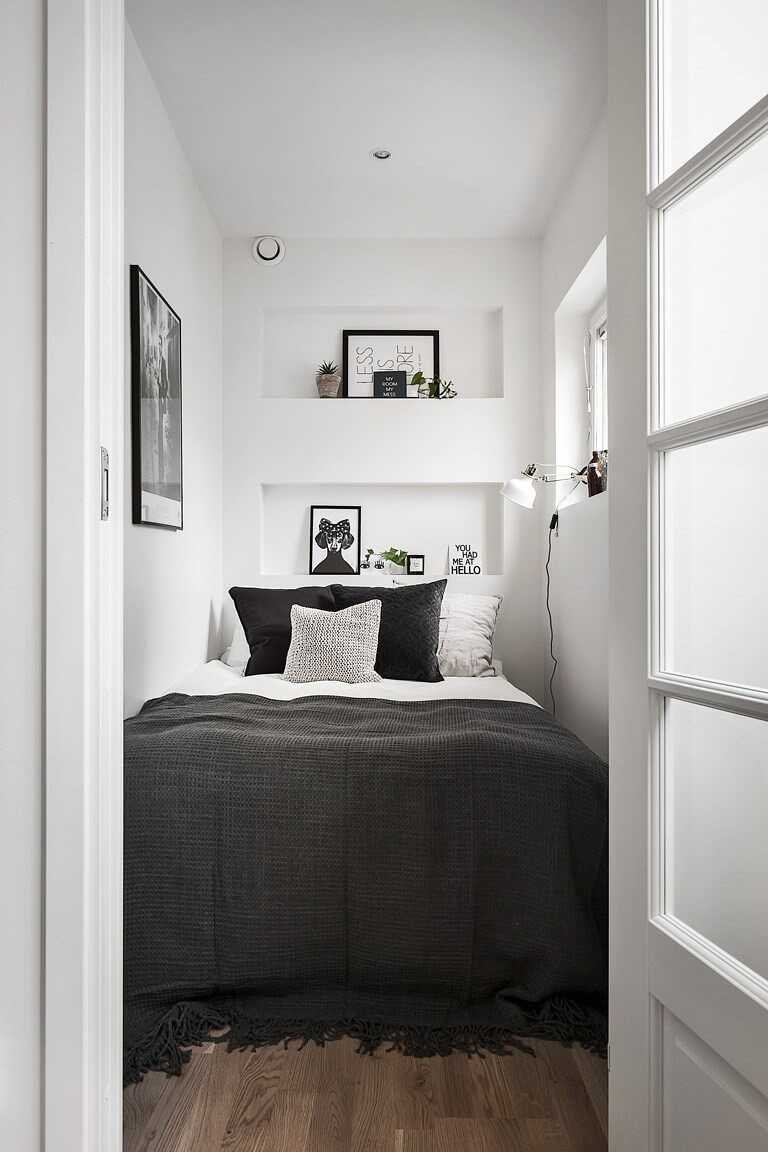 Маленькая спальня в стиле Сканди