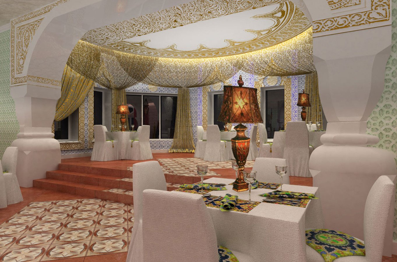 Ресторан в арабском стиле