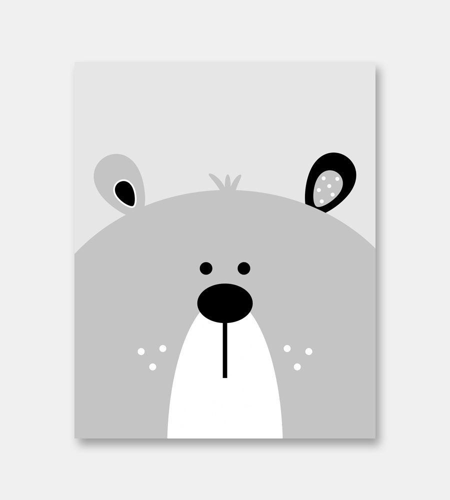 Постер медведь в детскую