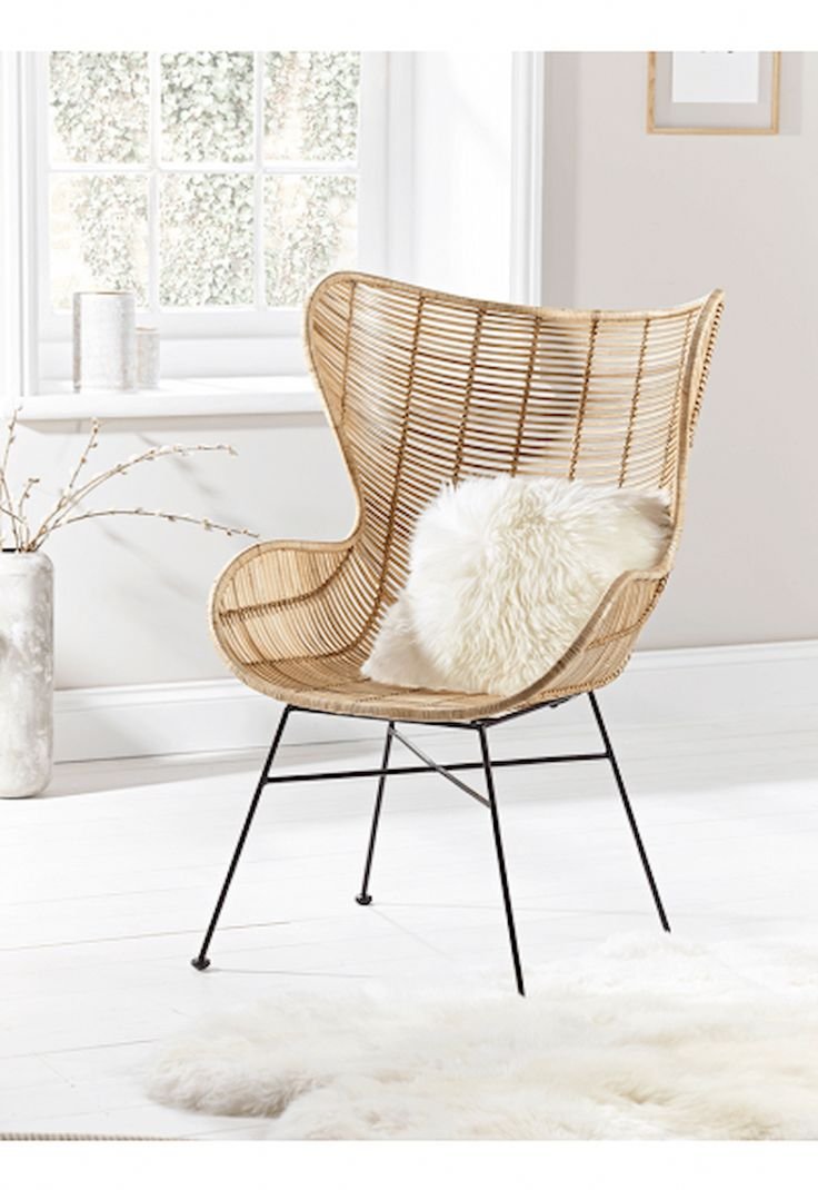 Полукресло Egg Chair ротанг