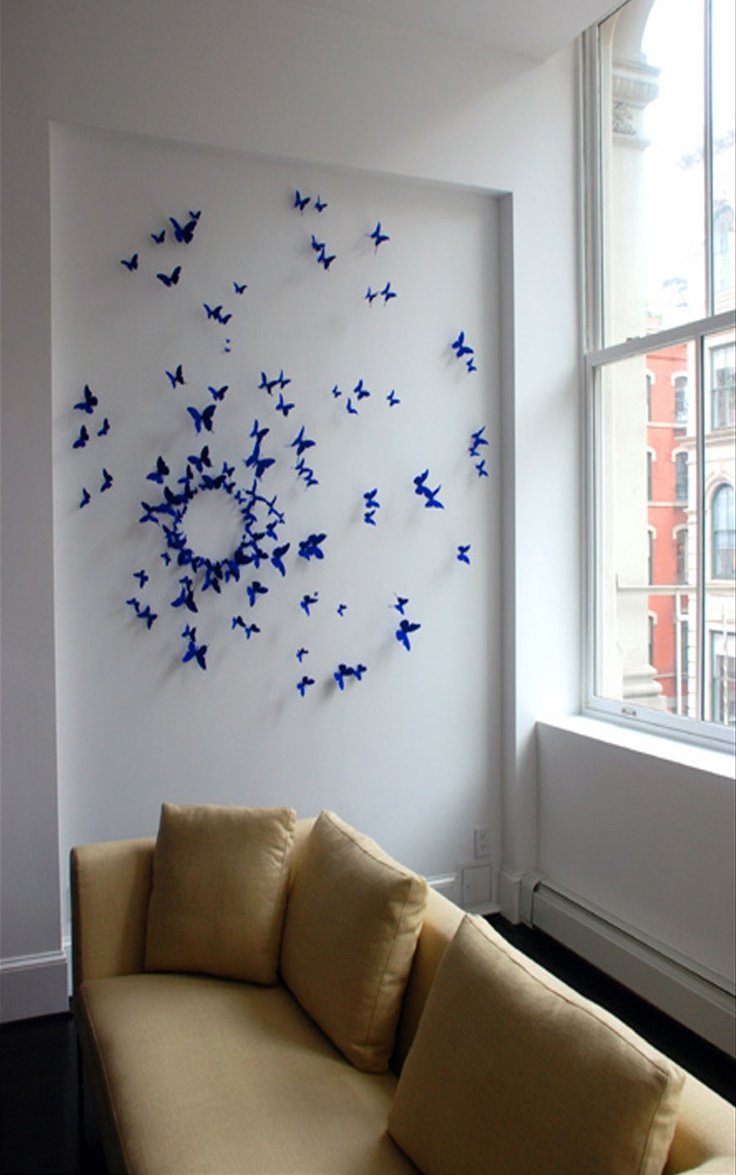 Бабочки на стену своими руками. Украшения для стены. Украшение для стены в комнате. Бабочки украшение на стену. Украсить стену бабочками.