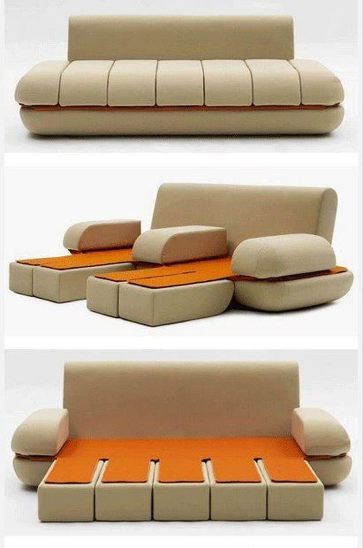Кресло превращается в диван
