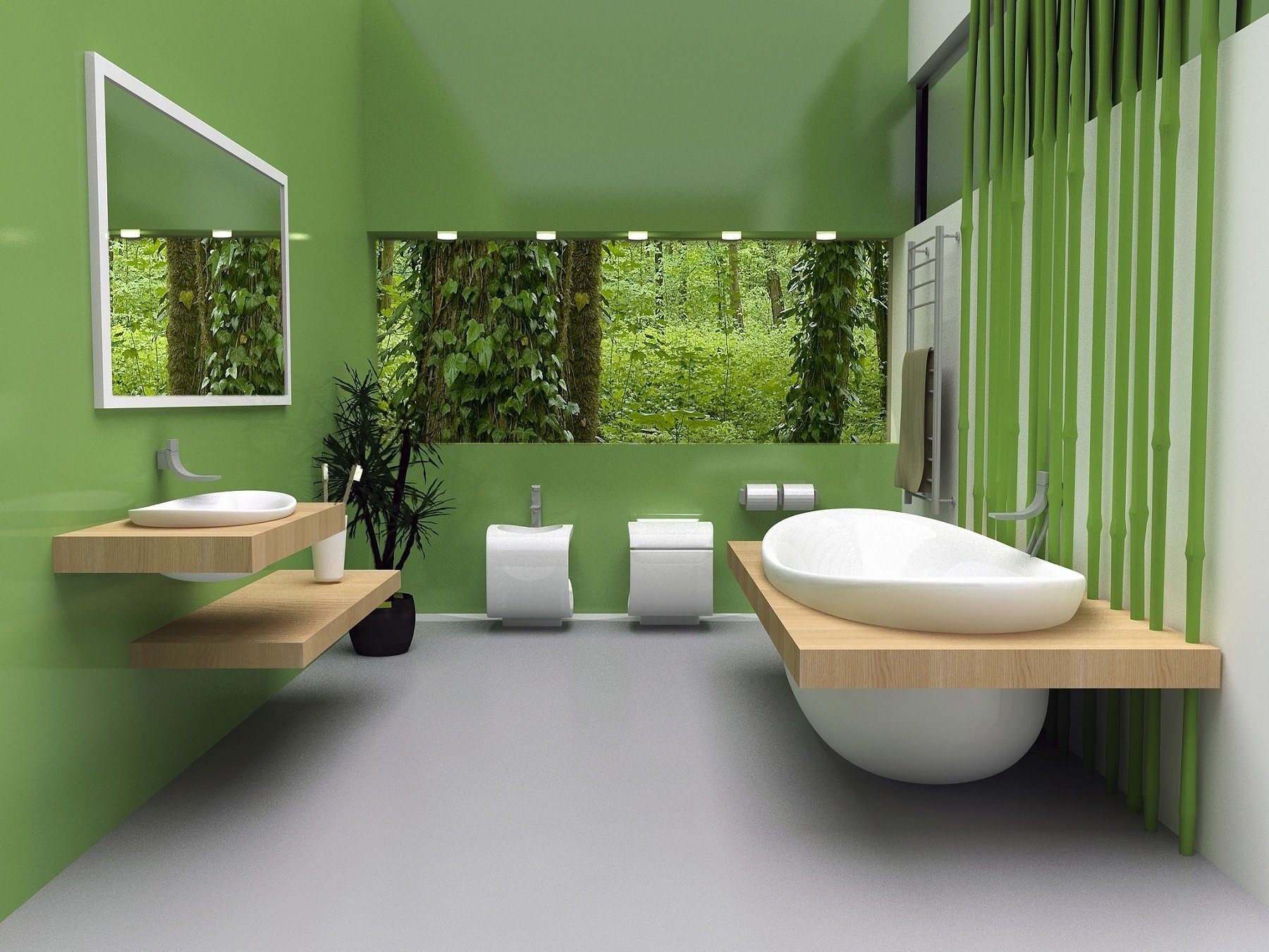 салатовая ванная комната дизайн фото