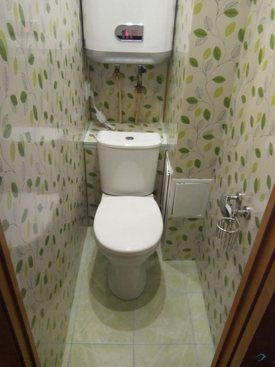 Дизайн туалета пластиковыми панелями (66 фото)