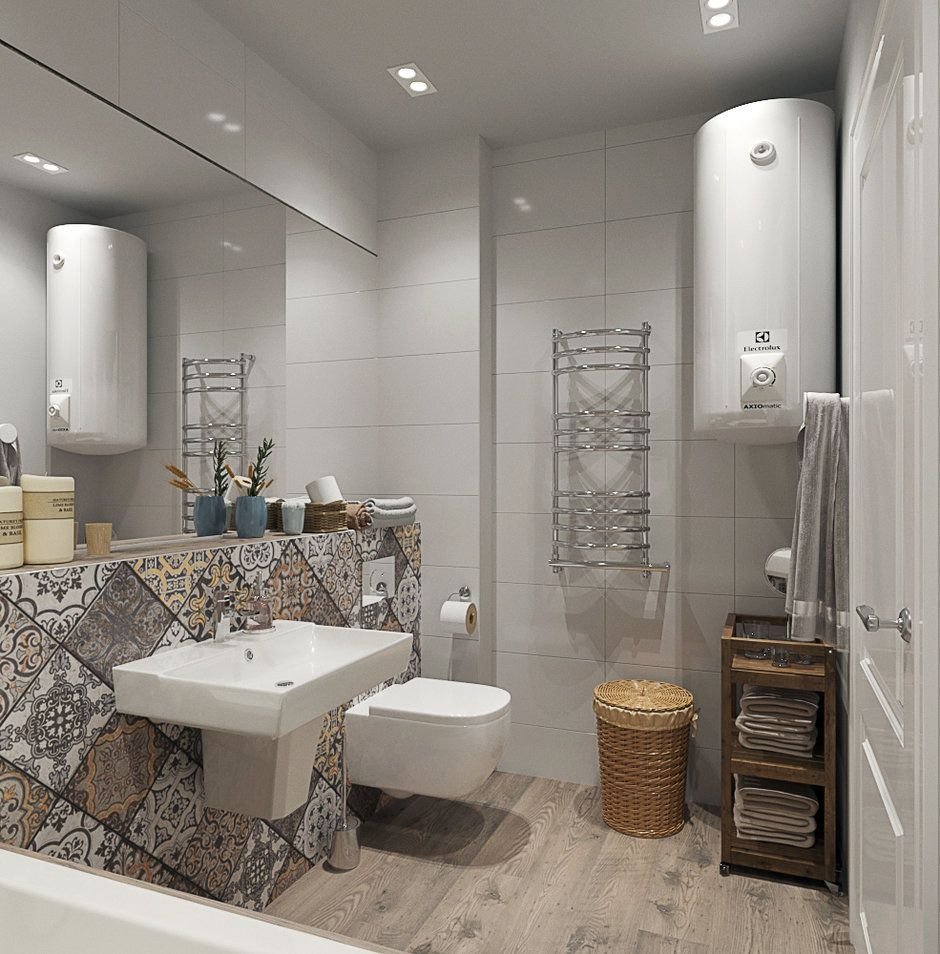 Дизайн интерьера Скандинавский стиль ванная комната