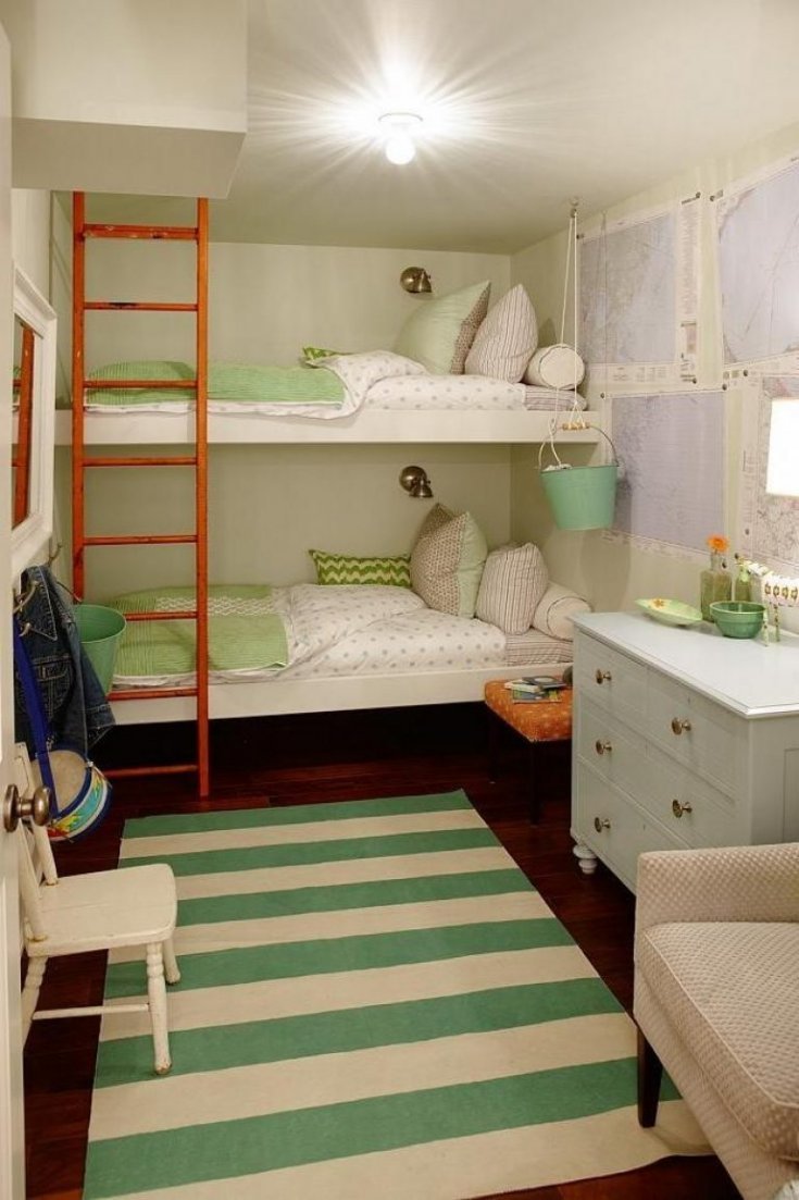 Малогабаритная детская комната для двоих