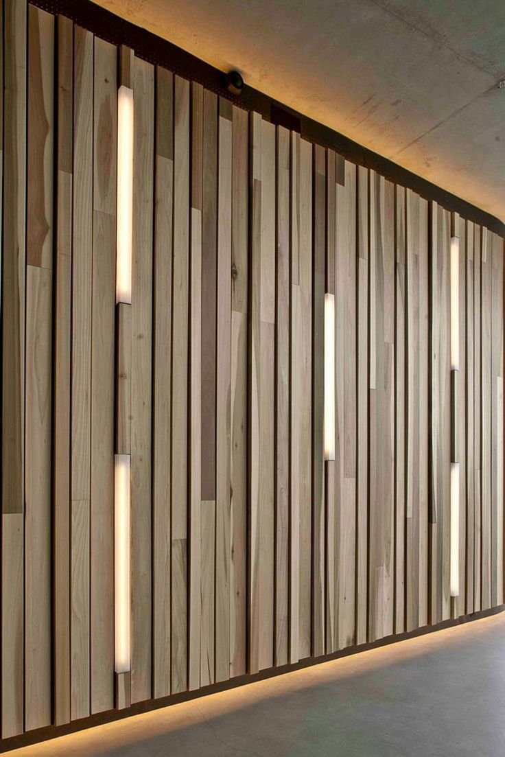 Стеновые панели из деревянных планок