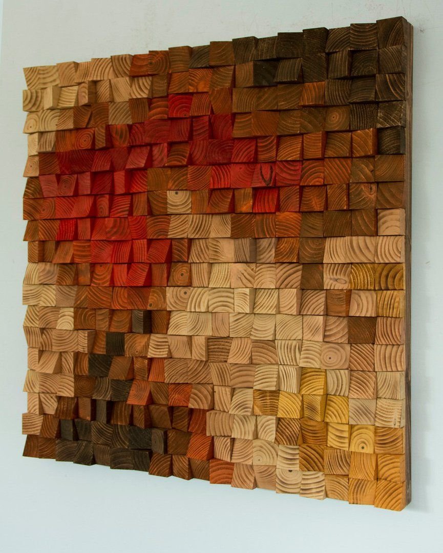 Деревянное панно на стену