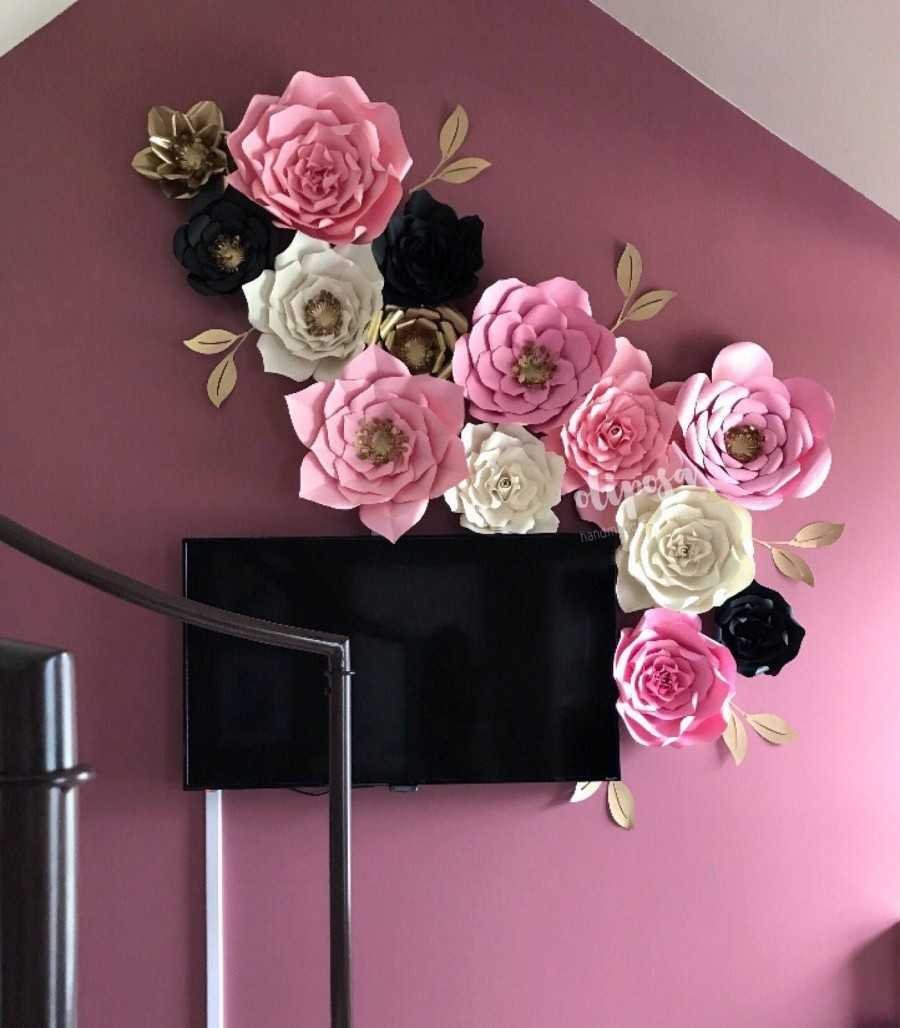 Искусственные цветы на стену (63 фото)