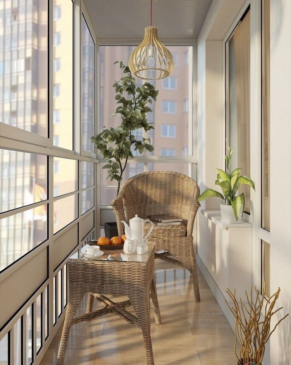 Панорамный балкон в панельном доме (67 фото)