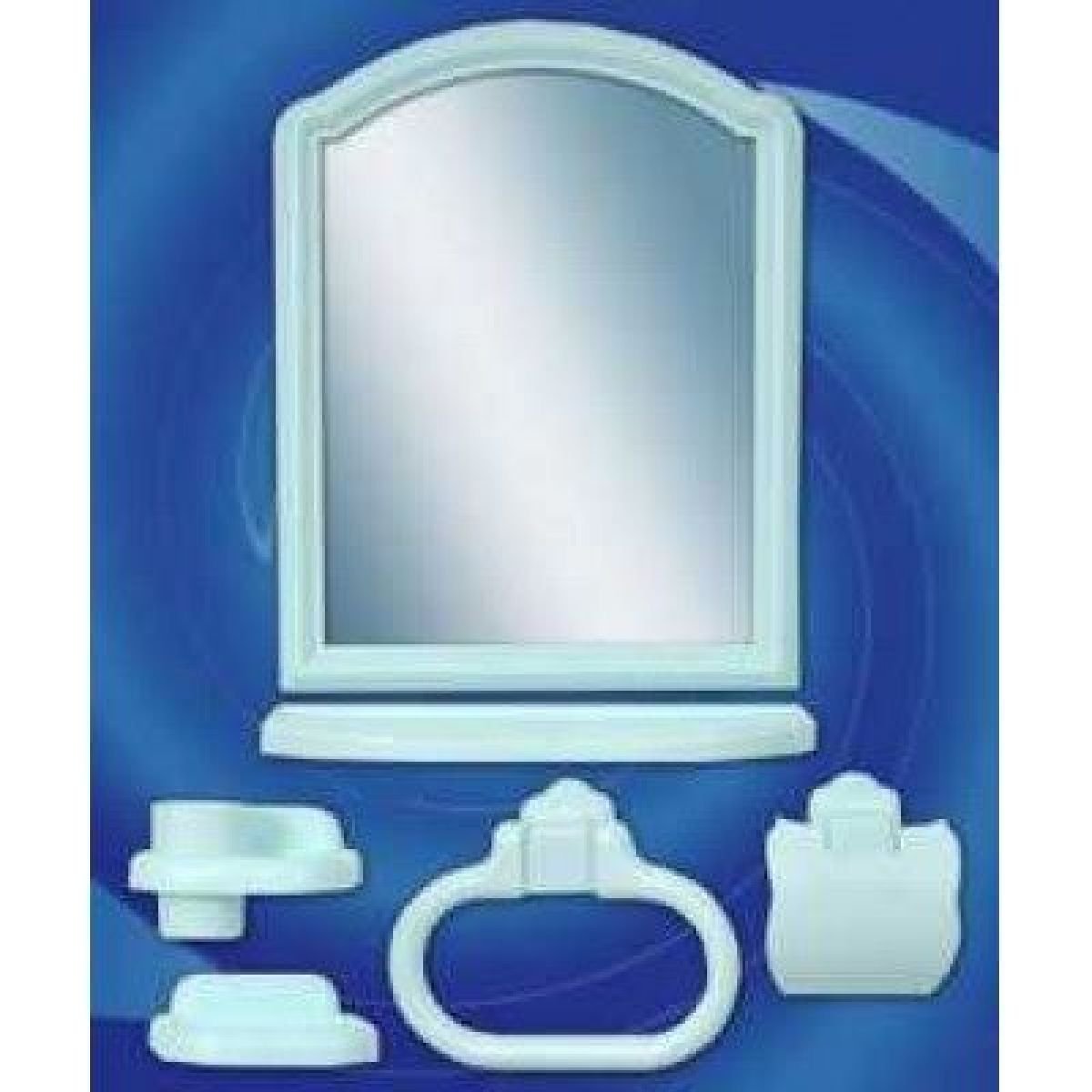 Комплект для ванны с зеркалом. Набор для ванной комнаты с зеркалом.