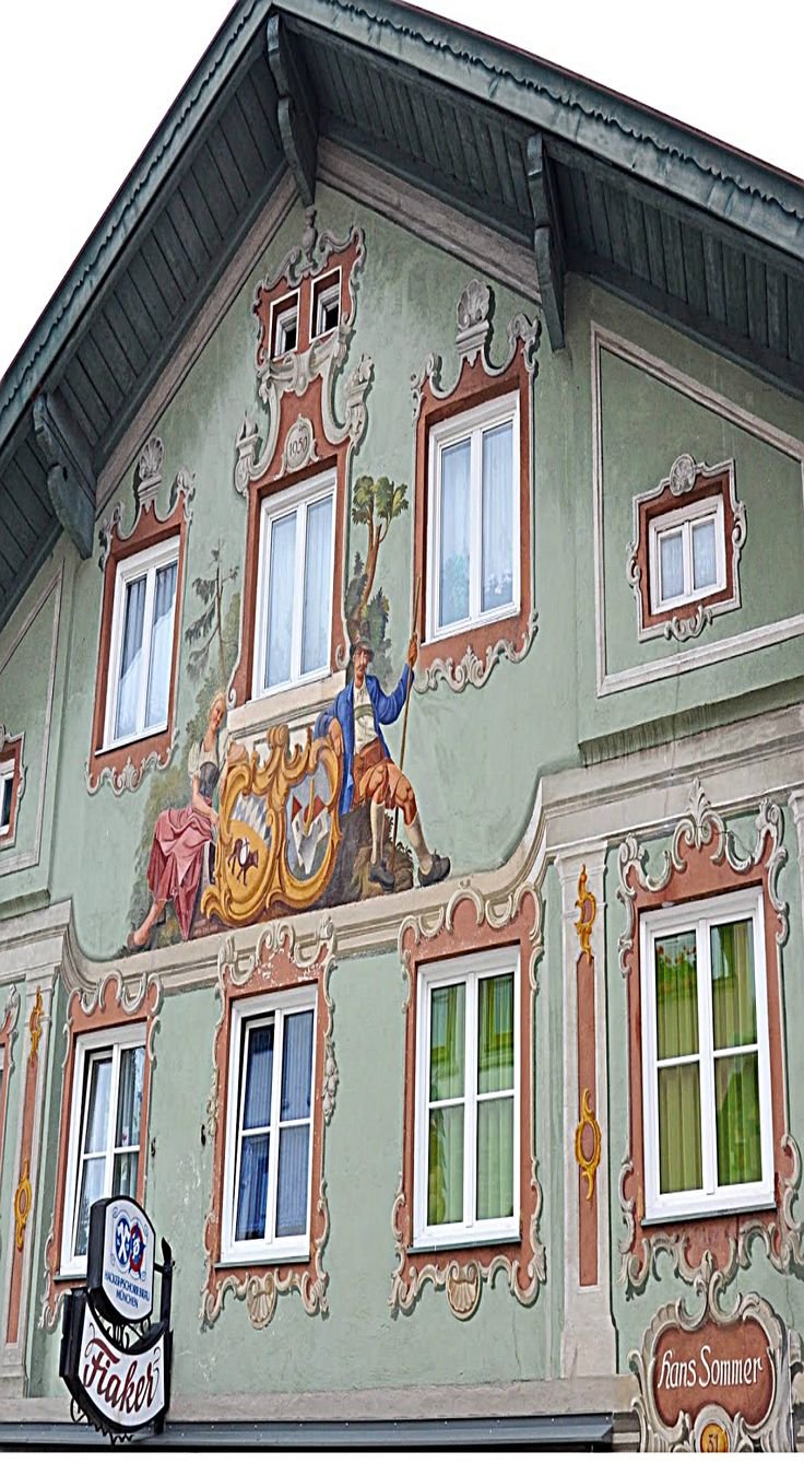 Роспись фасадов домов своими руками (67 фото)
