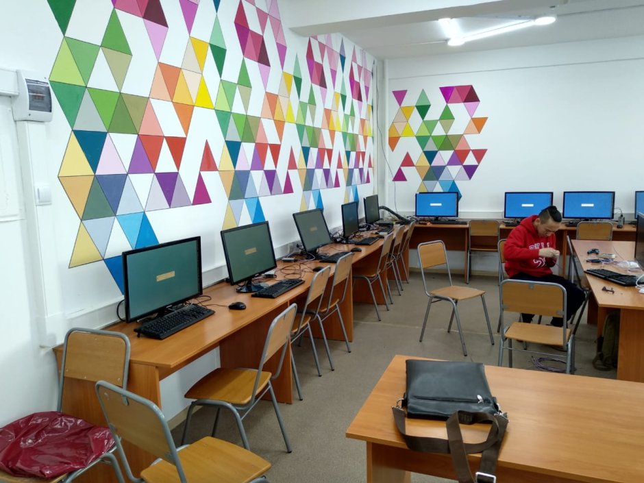 Кабинет информатики в колледже