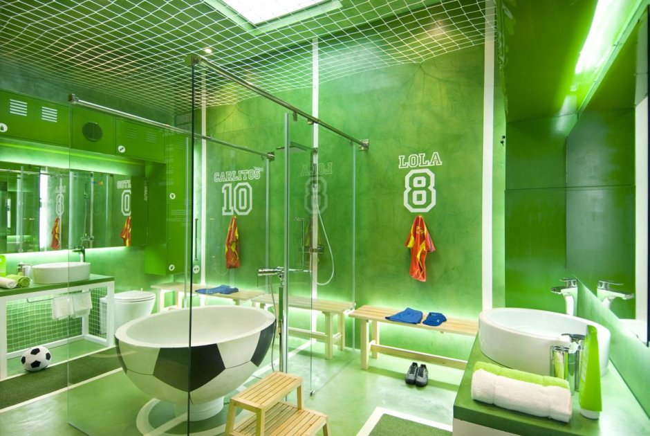 Ванная комната в спортивном стиле