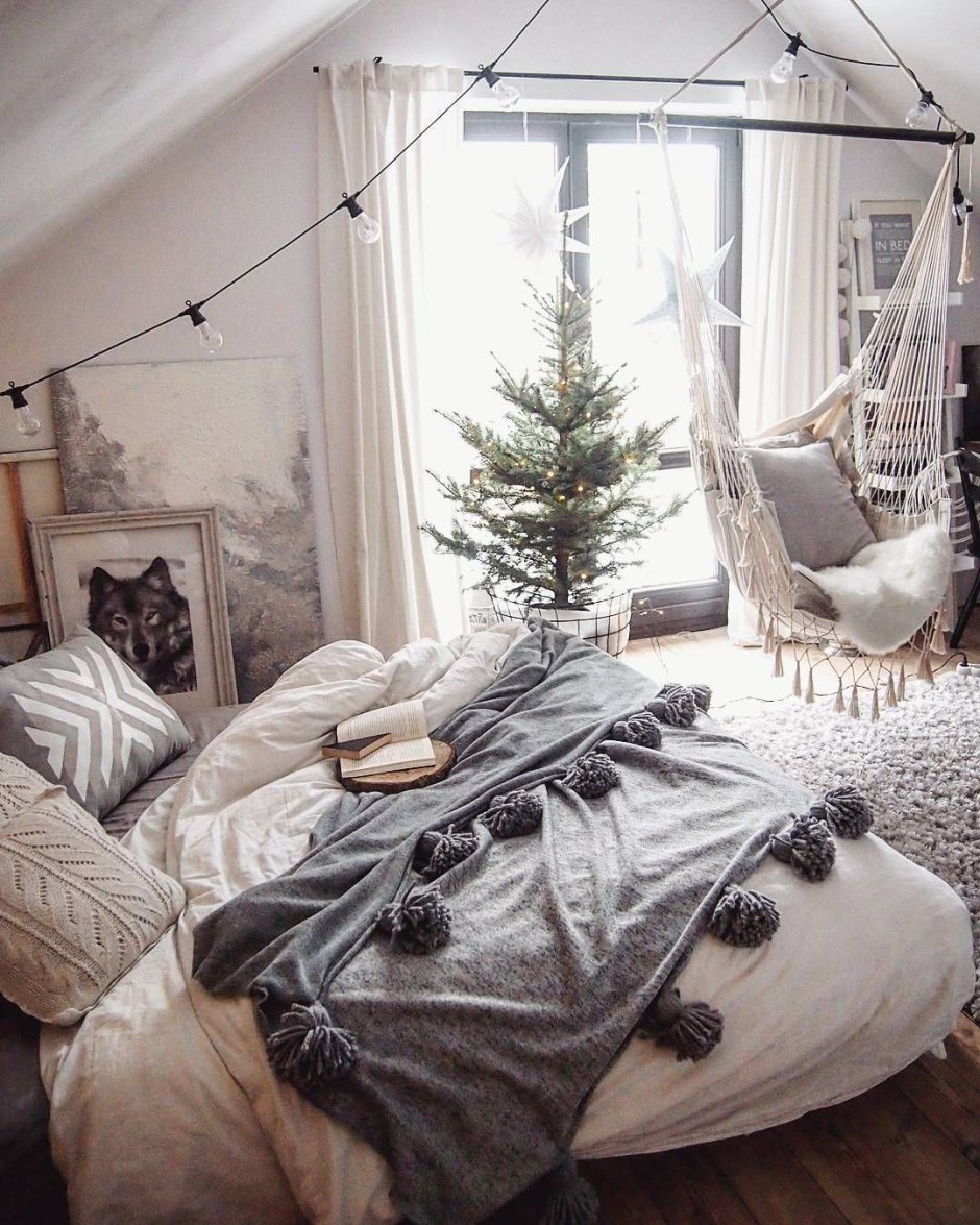 Спальня в зимнем стиле