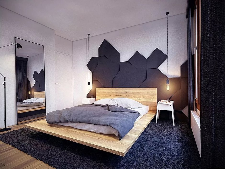 Двухъярусная кровать разделяет комнату