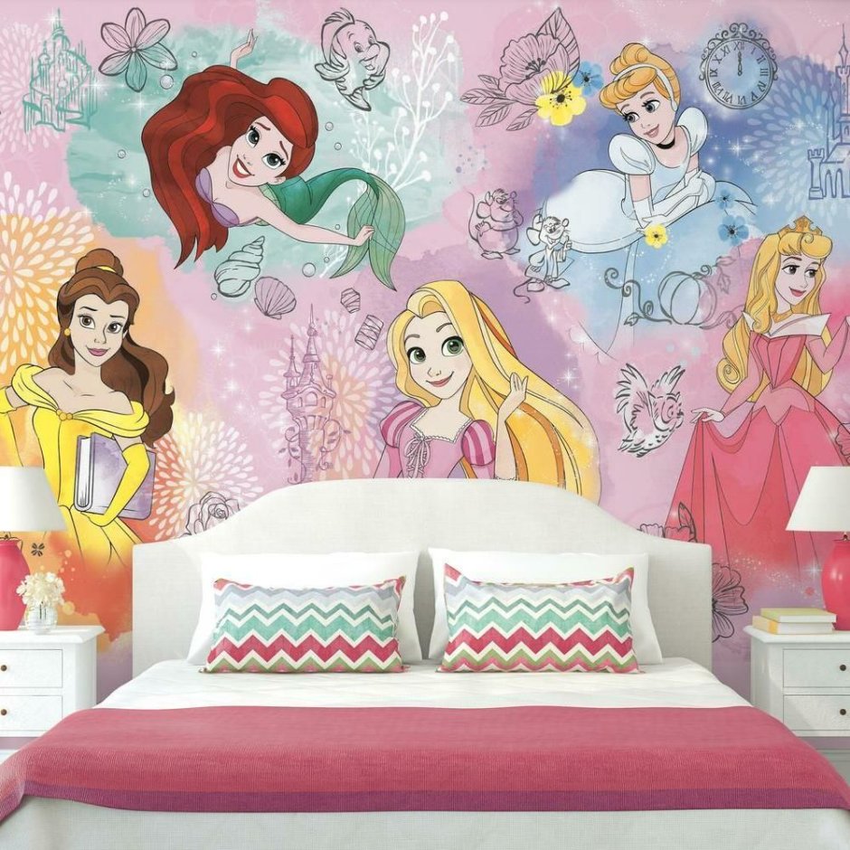 Комната для маленьких девочек принцесс двойняшек