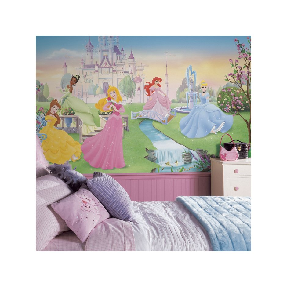 Роспись стен в детской комнате принцессы