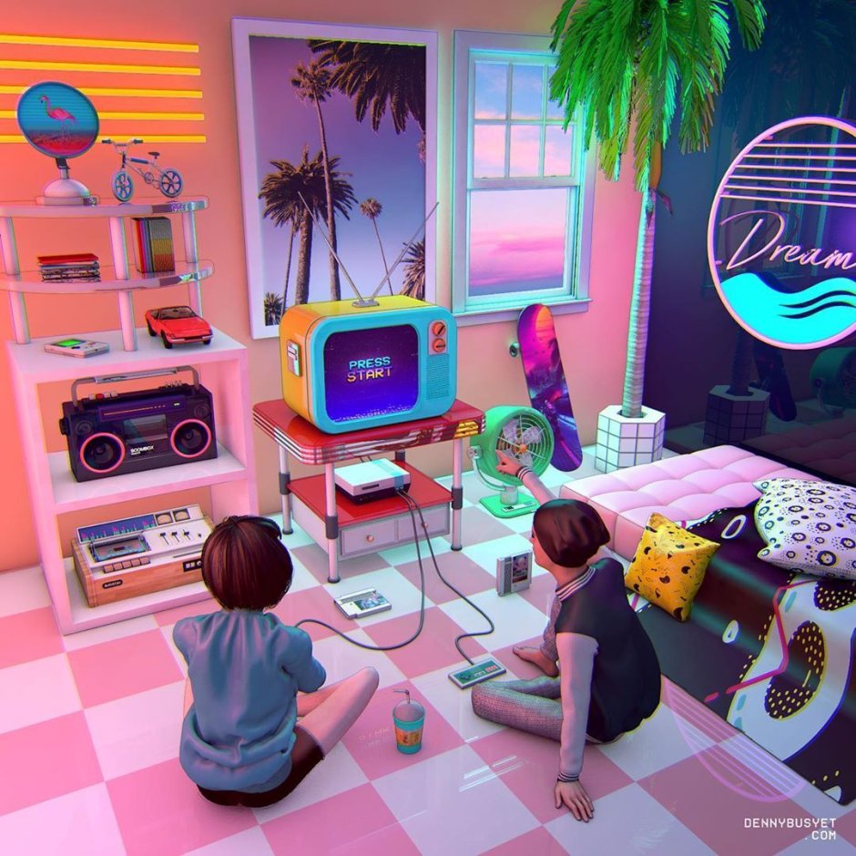 80'S Neon комната