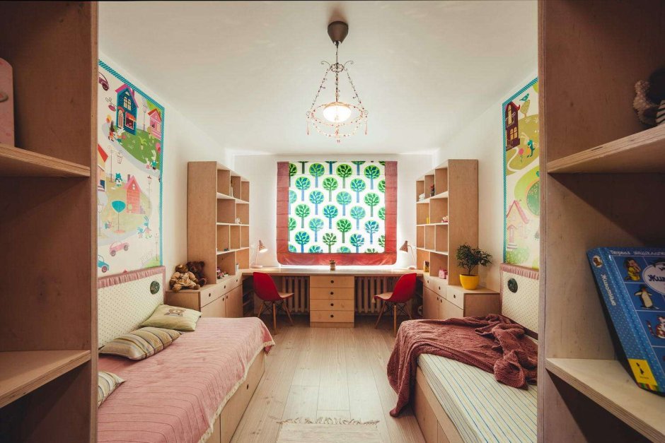 Детская комната на 2 разнополых ребенка