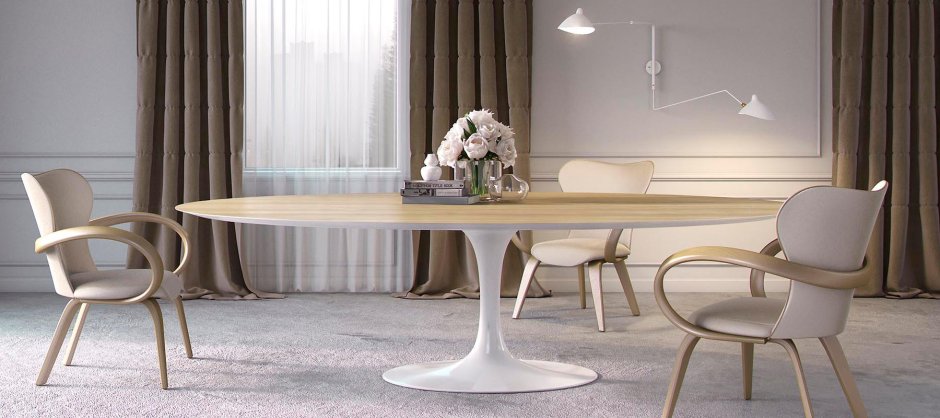 Стол обеденный Eero Saarinen Style Tulip