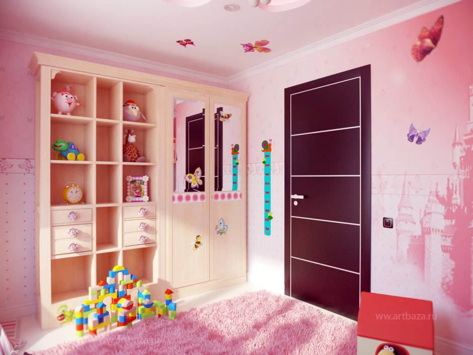 Современный шкаф в детскую комнату