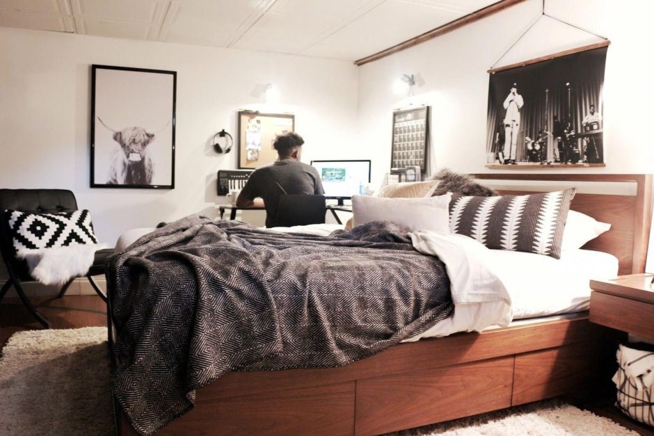 Украшение мужской комнаты