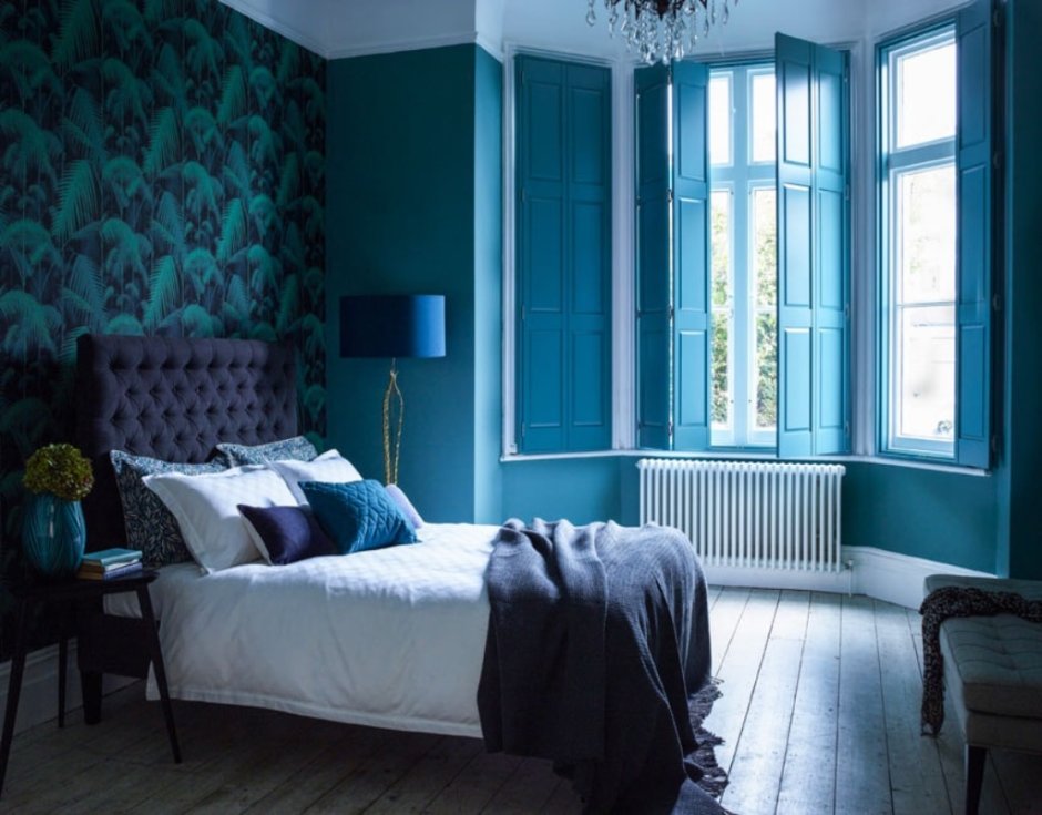 Комната в синем стиле