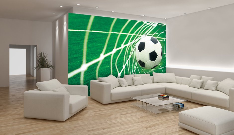 Комната в футбольном стиле для подростков
