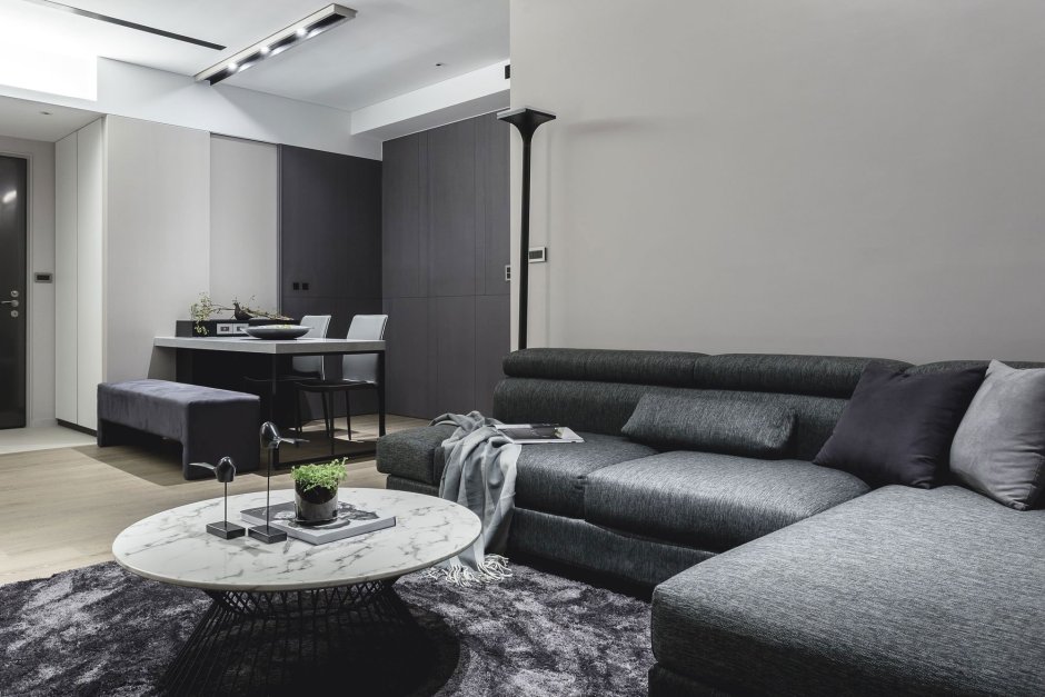 Идеи интерьера квартиры серый комбинированный