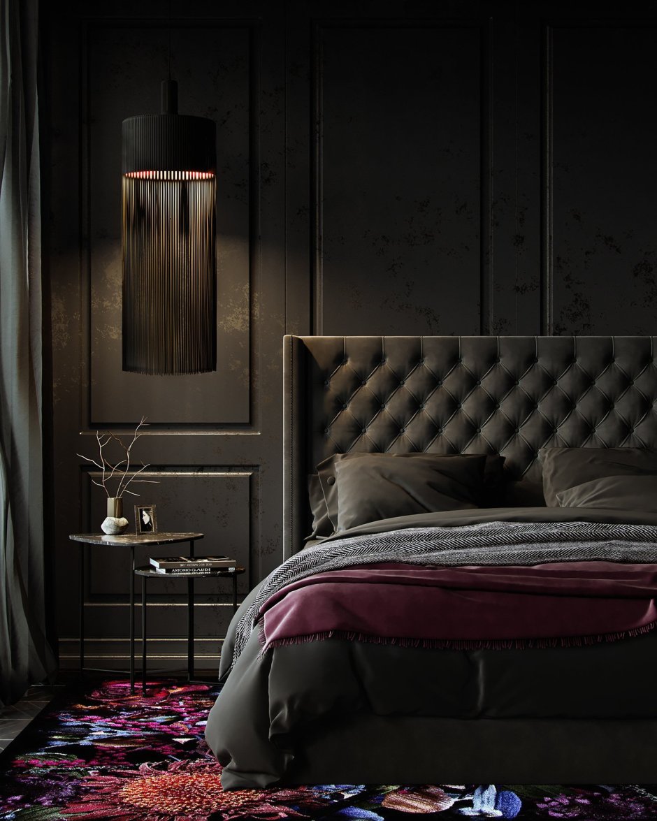 Интерьер в темных тонах