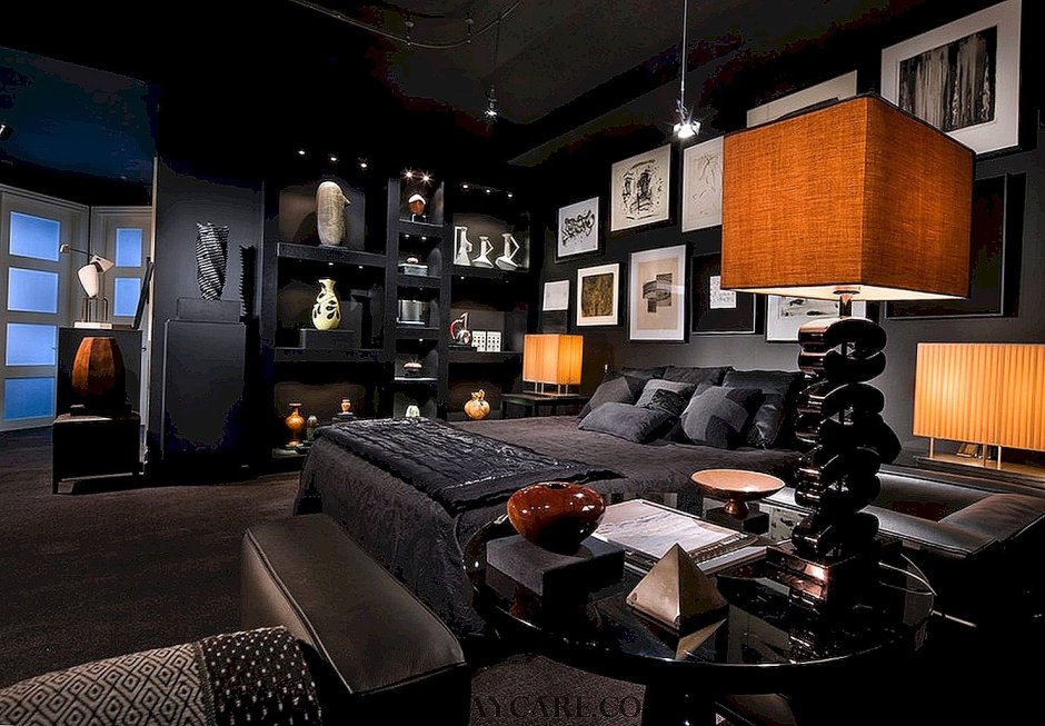 Спальня в стиле Модерн в загородном доме