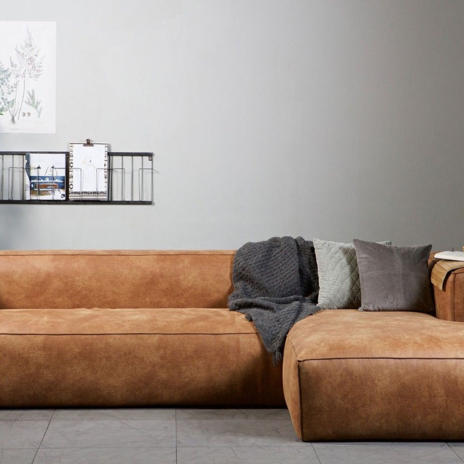 Oak & Linen Sofa by Philipp Roessler