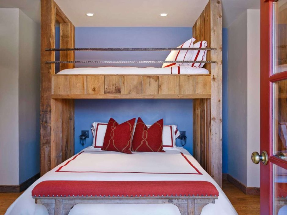 Спальня для девочек с двумя кроватями