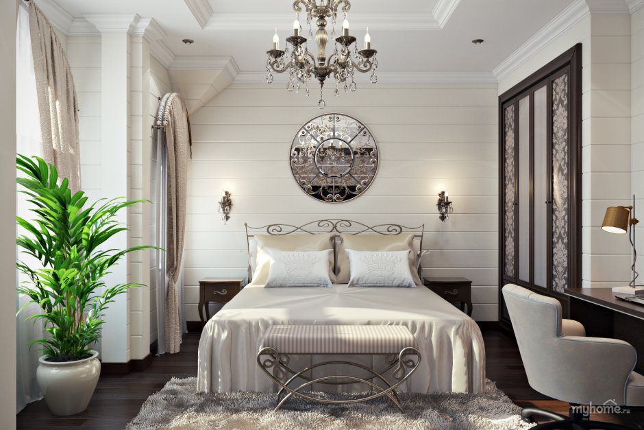 Спальня на мансардном этаже