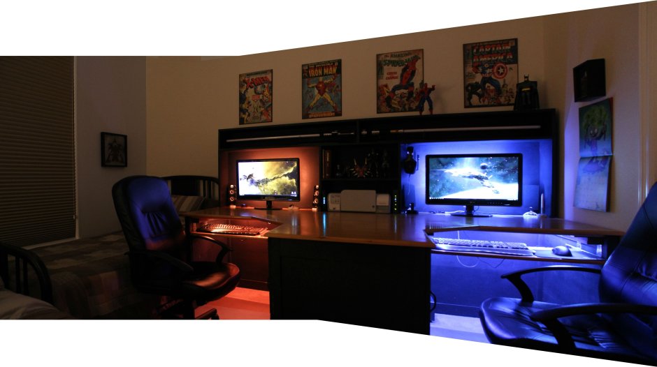 Игровая комната с подсветкой