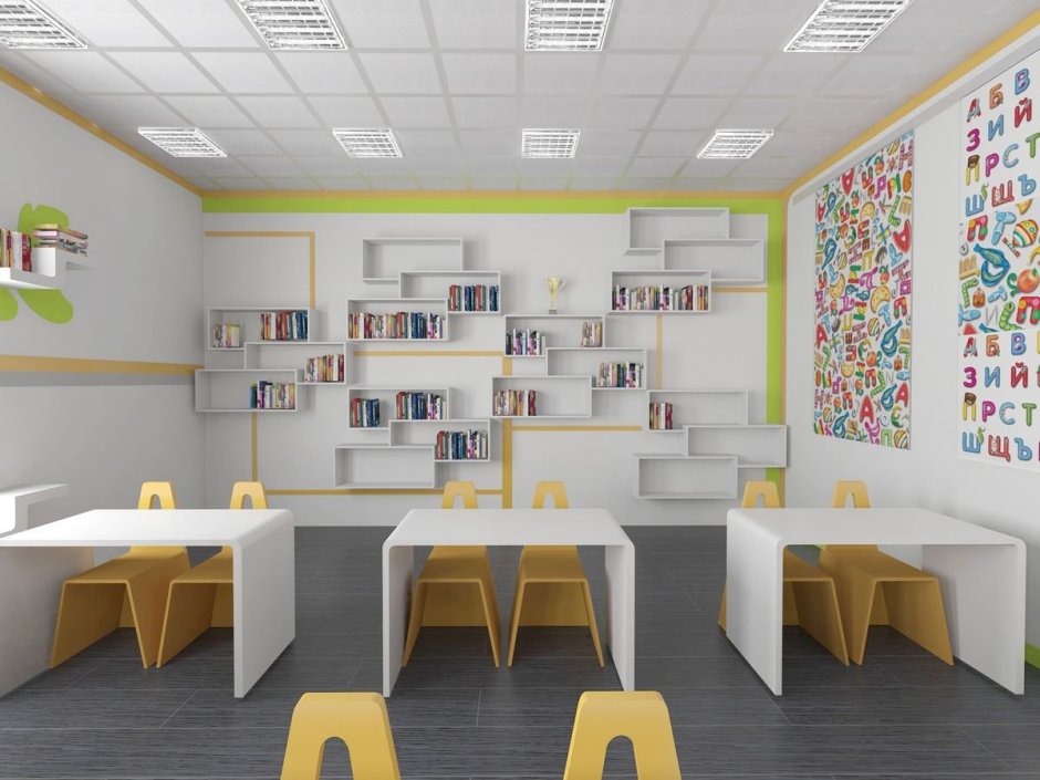 Дизайн кабинета начальных классов в школе (65 фото)