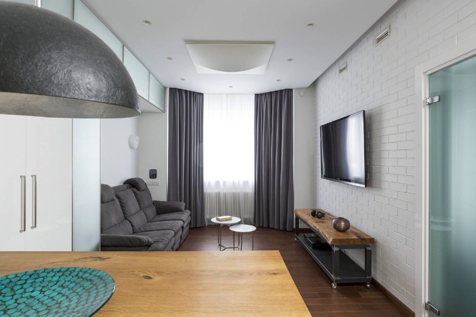 Проект современного интерьера двухкомнатной квартиры