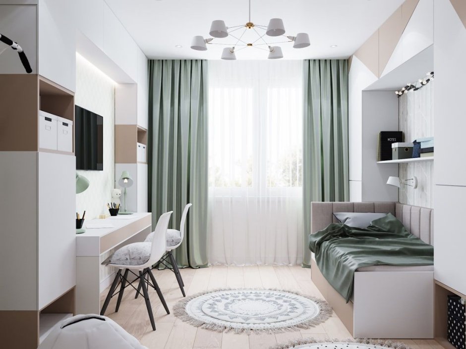 Дизайн 2-х комнатной квартиры для молодой семьи с ребенком фото 2020