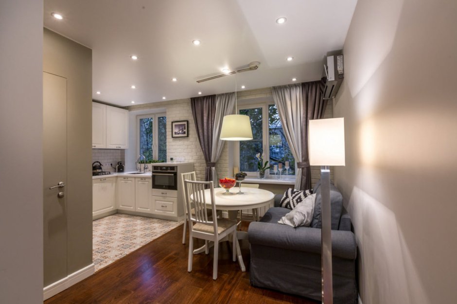 Перепланировка двухкомнатной хрущевки 44 кв.м