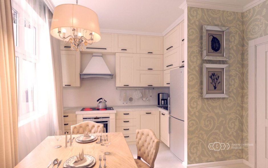 Кухня студия хрущевка